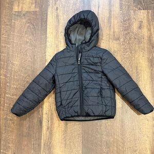 Cat & Jack Black Winter Coat Fleece Lined Kids‎ XS